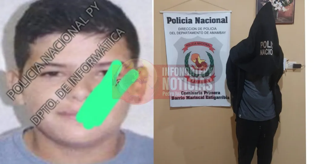 Joven con orden de captura y antecedente en Brasil detenido en Pedro Juan