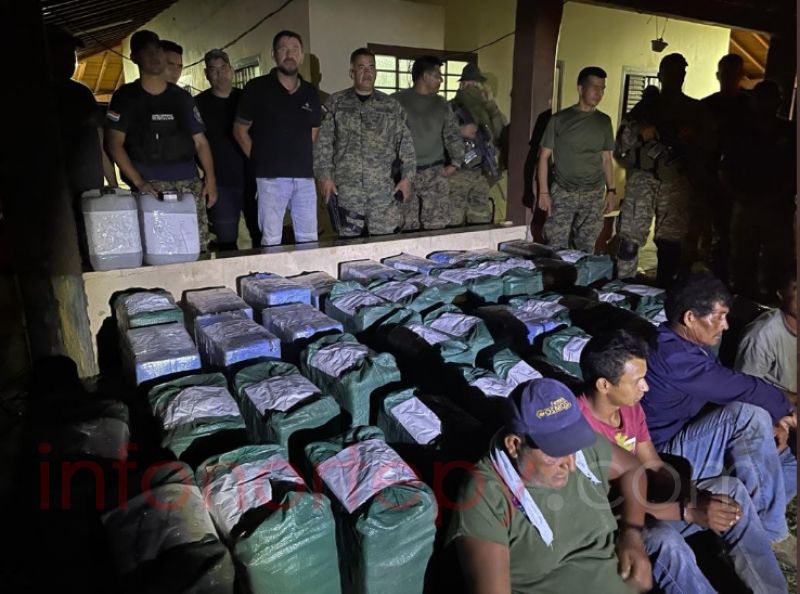 Decomisan unos 1.400 kilos de cocaína en el Chaco