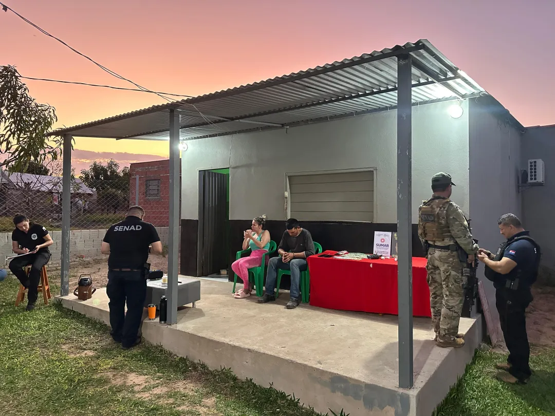 SENAD captura a pareja de distribuidores de drogas en Yby Yaú