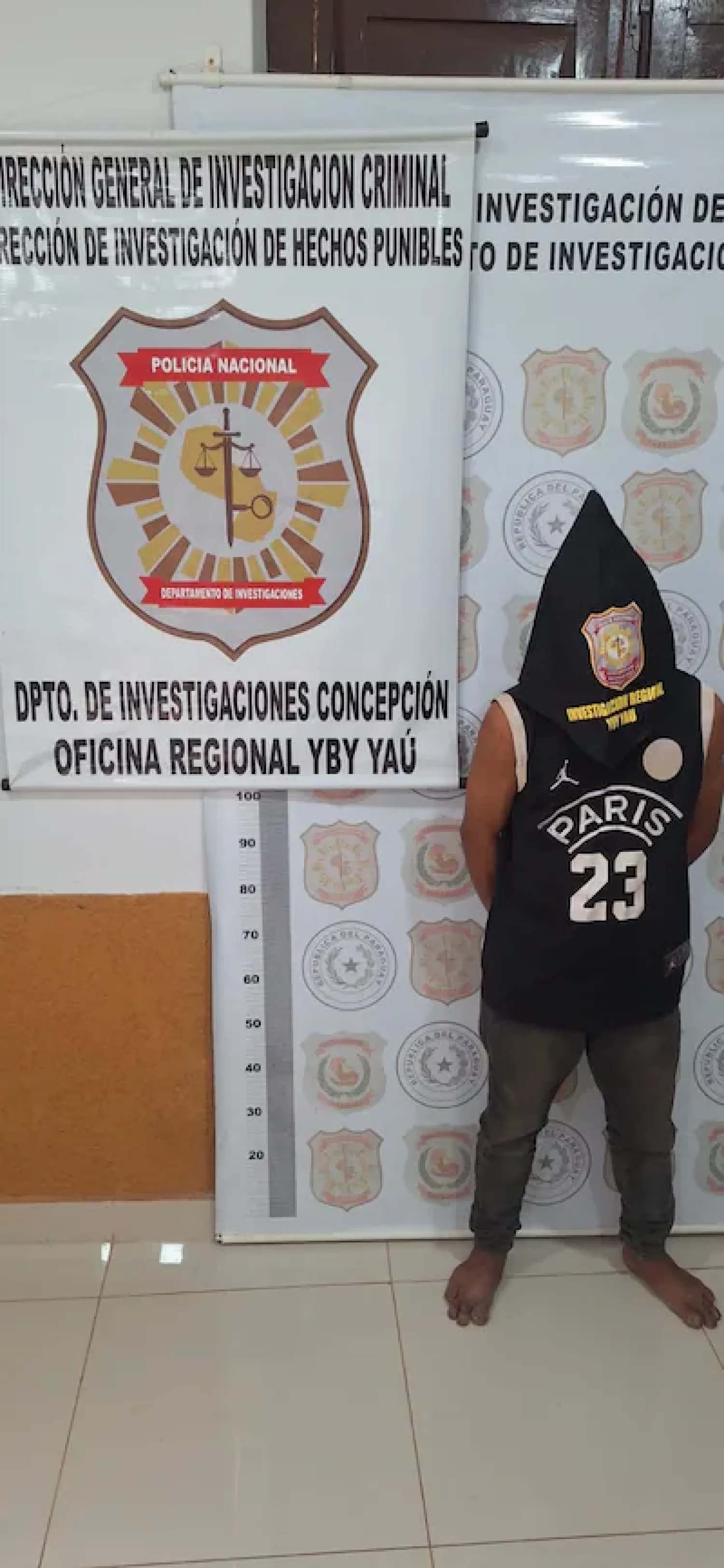 Yby Yaú: detienen a joven que portaba un arma blanca y 106 dosis de crack