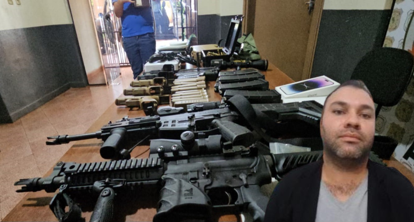 Cae peligroso brasileño con un arsenal en Pedro Juan