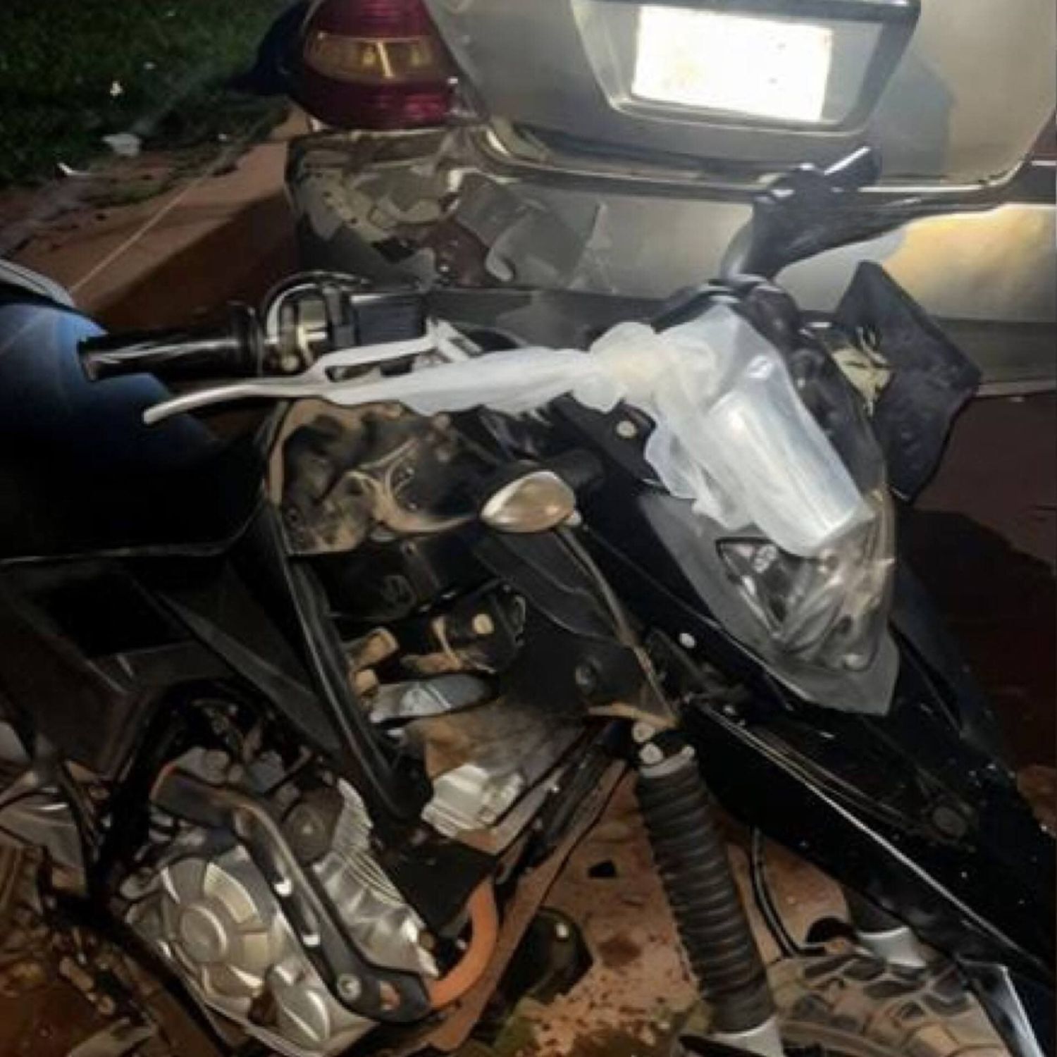 Aprehenden a motociclista con alcotest positivo tras choque en