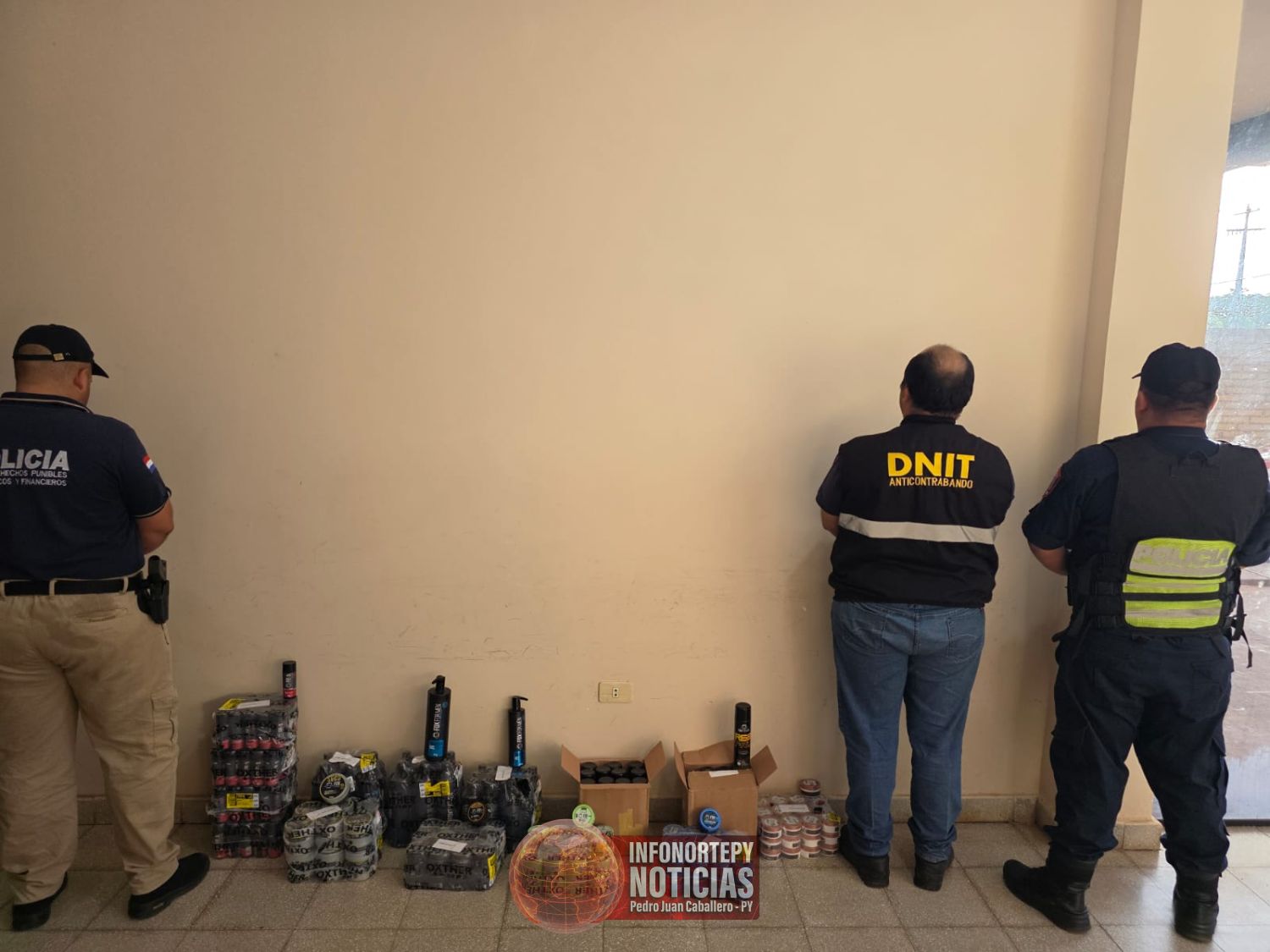 DNIT incauta productos de barbería sin documentación en Cruce Bella Vista