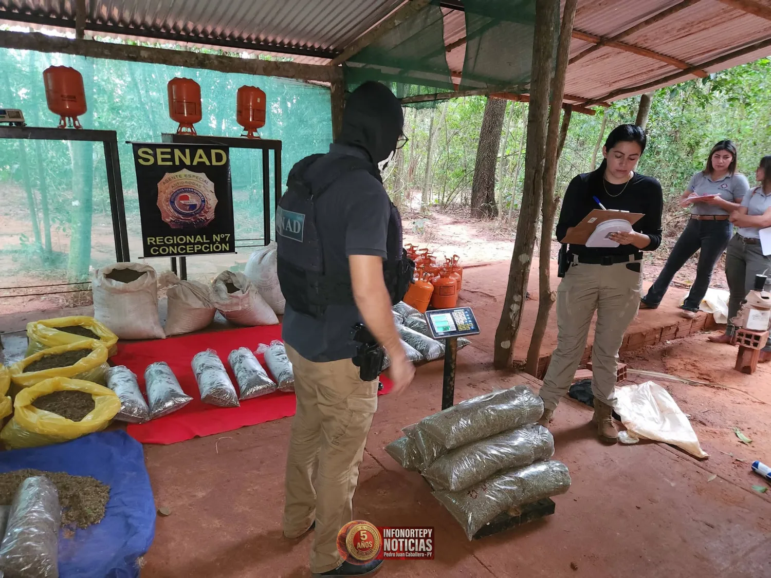 Narcotráfico se moderniza en el monte: desmantelan laboratorio clandestino en San Pedro