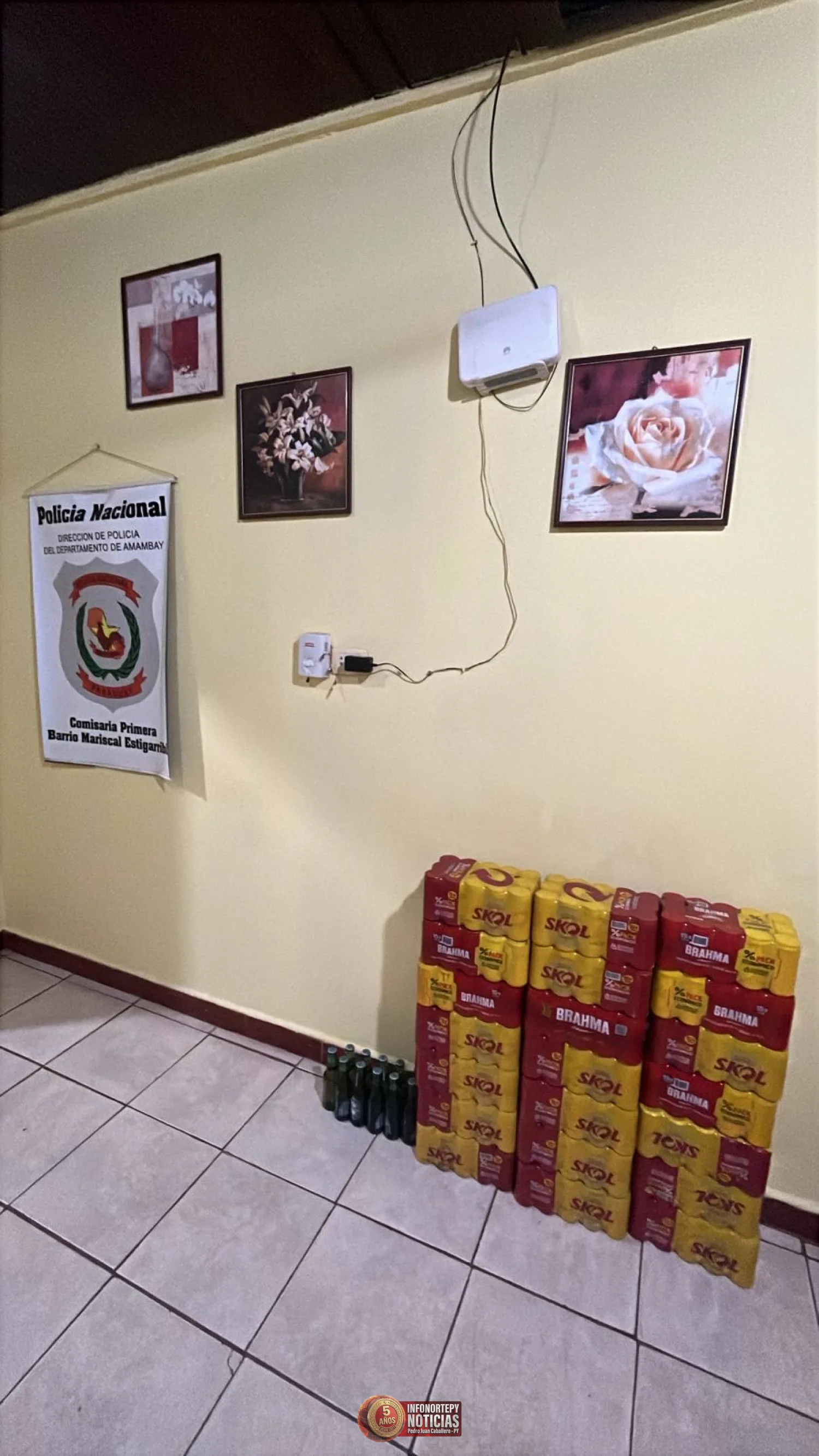 Incautan bebidas alcohólicas en inmediaciones del estadio Río Parapití antes de partido