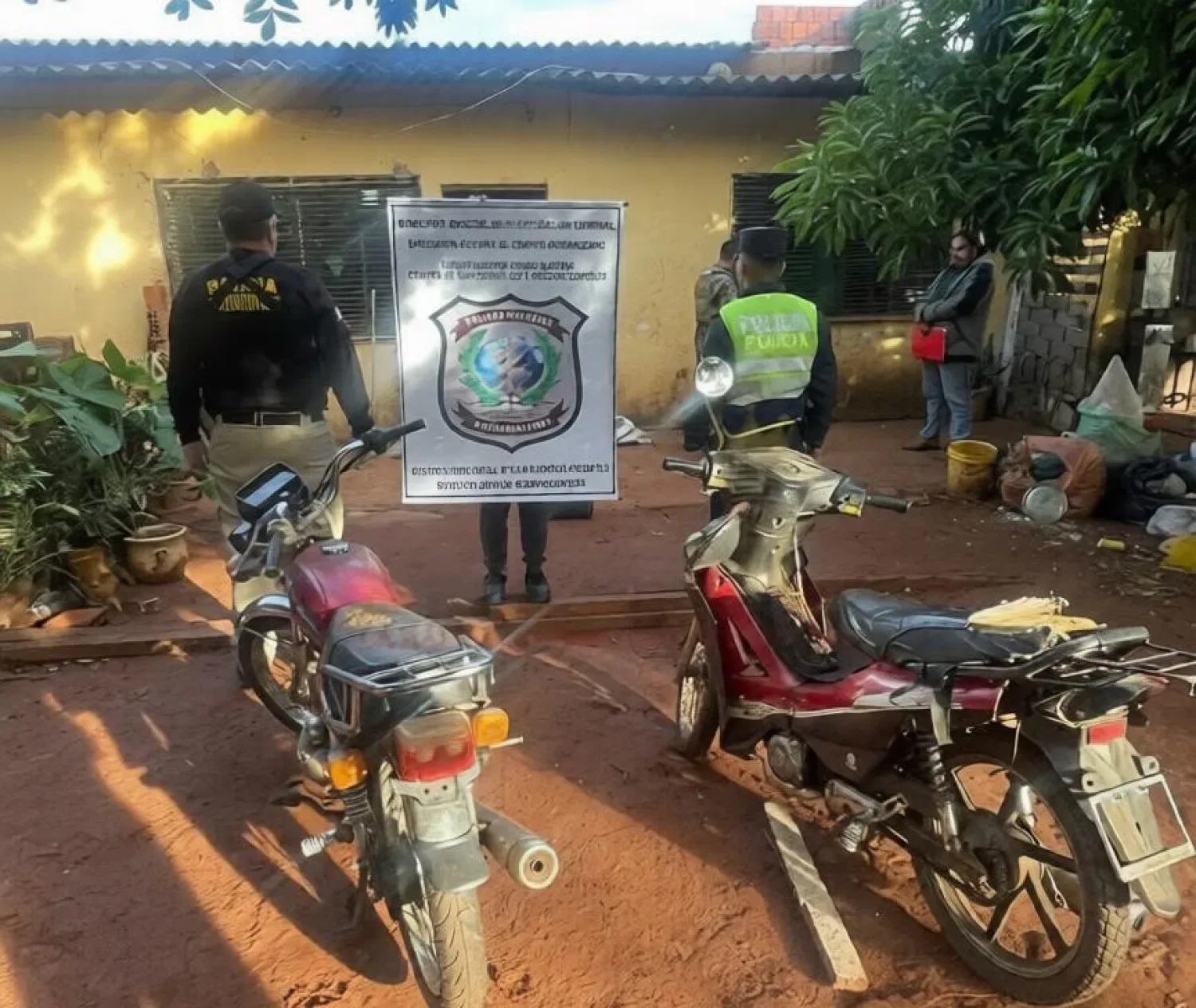 Incautan motocicletas presuntamente reducidas durante procedimiento en Pedro Juan