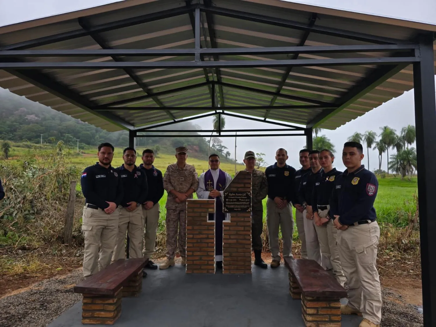 Inauguran monumento en memoria del Crio. Ppal. Póstumo Rufino Acosta Gill en Amambay