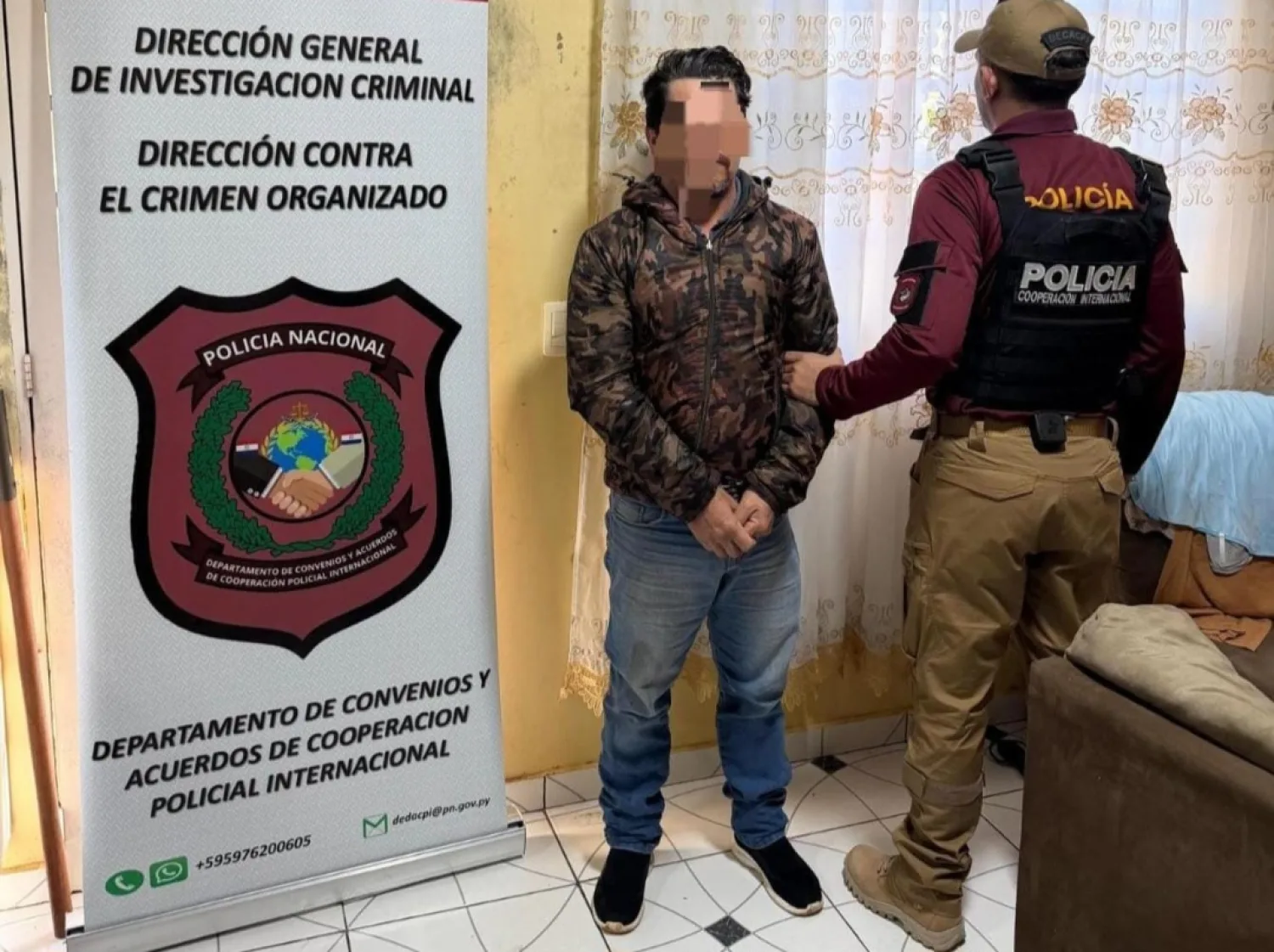 BRASILEÑO QUE VENDÍA CHURROS EN PEDRO JUAN  FUE DETENIDO: TENÍA UNA CONDENA DE 15 AÑOS EN BRASIL
