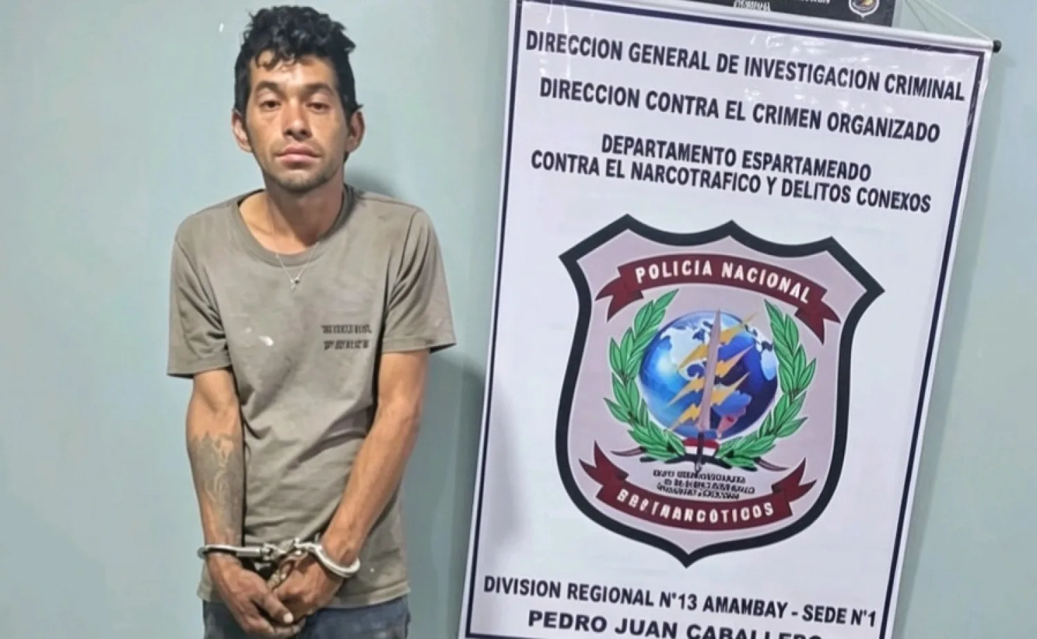 Detienen a brasileño con dos órdenes de captura durante allanamiento en Pedro Juan