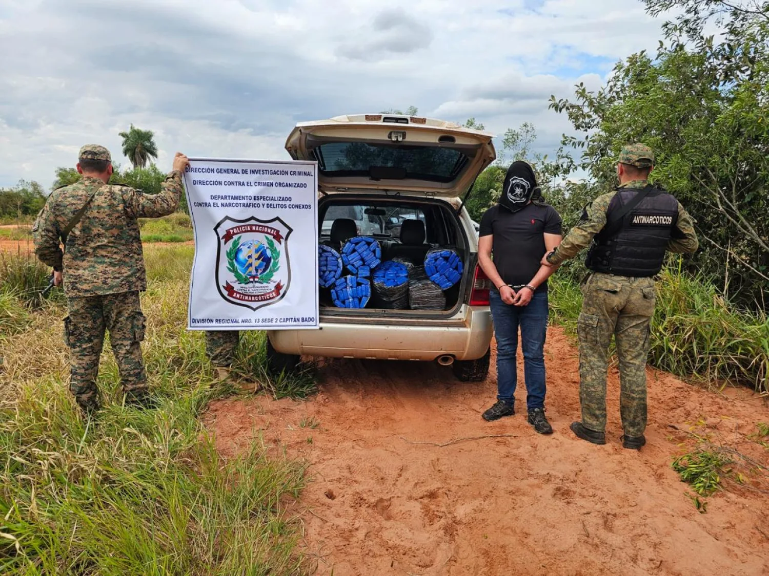 Cae con más de 235 kilos de marihuana prensada en Karapaí