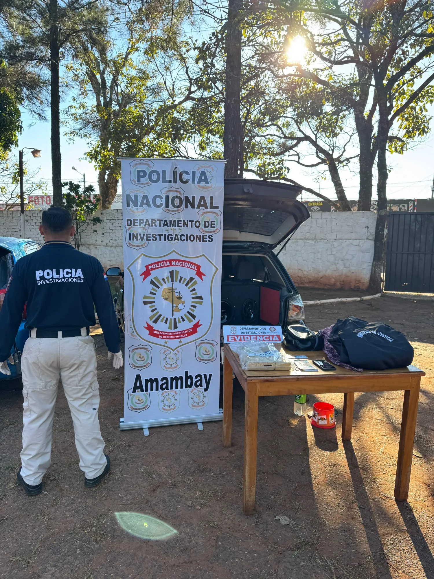 Detienen a agente penitenciario con más de 2 kilos de supuesta marihuana en Pedro Juan