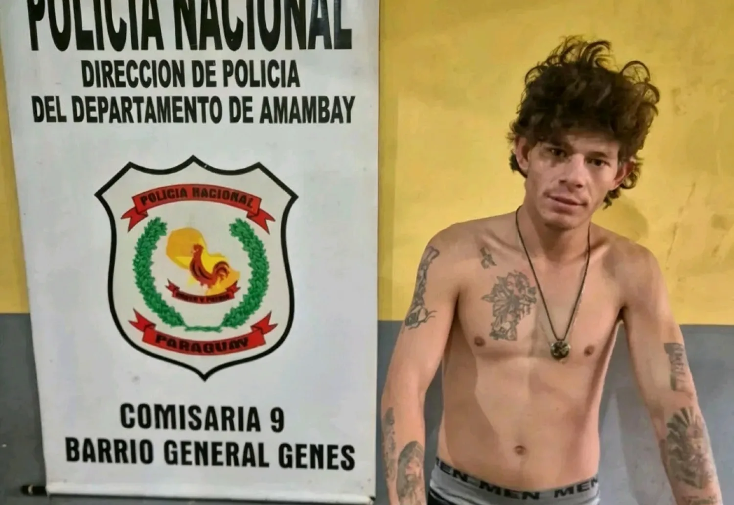 Joven fue detenido por conducir sin licencia y con un arma blanca en Pedro Juan