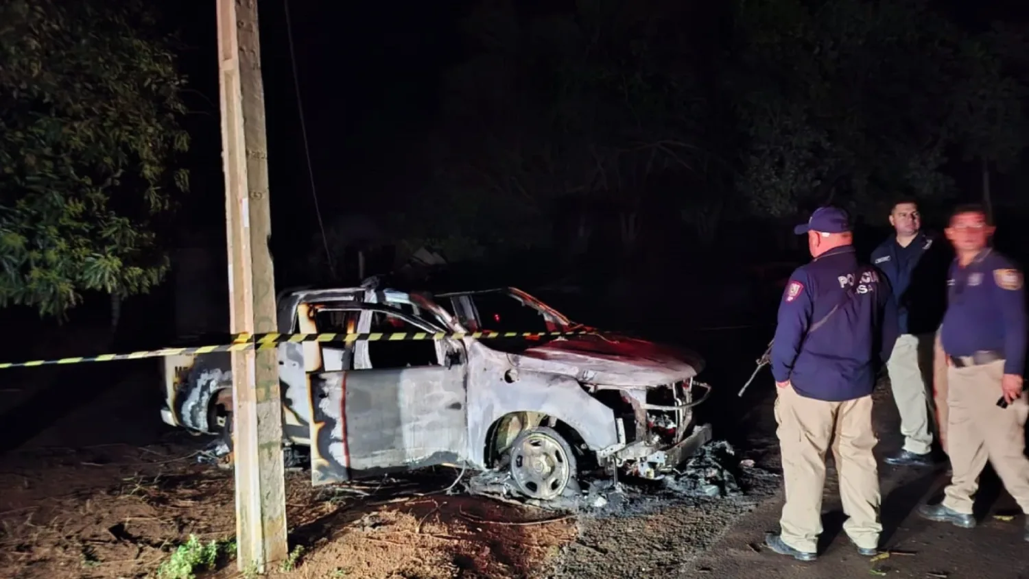 Dos policías y un civil muertos en brutal ataque armado a puesto policial en Canindeyú