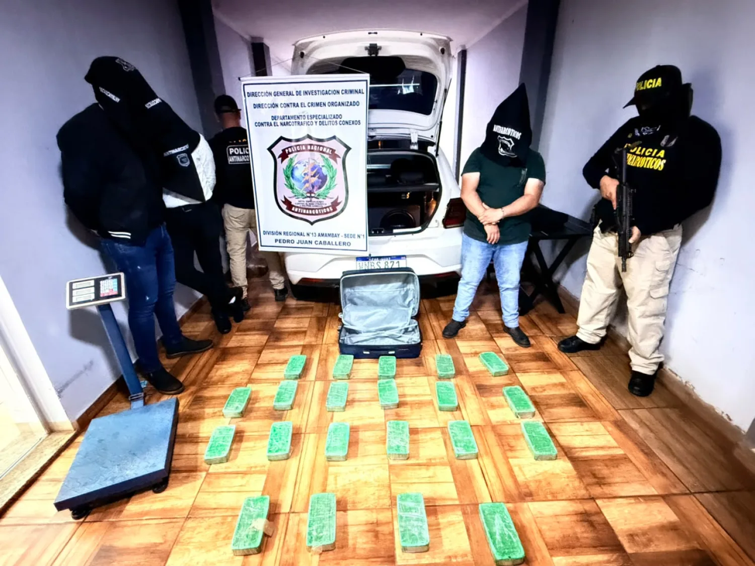 Detenido con 21 kilos de cocaína en Pedro Juan es hermano  de "Samura"