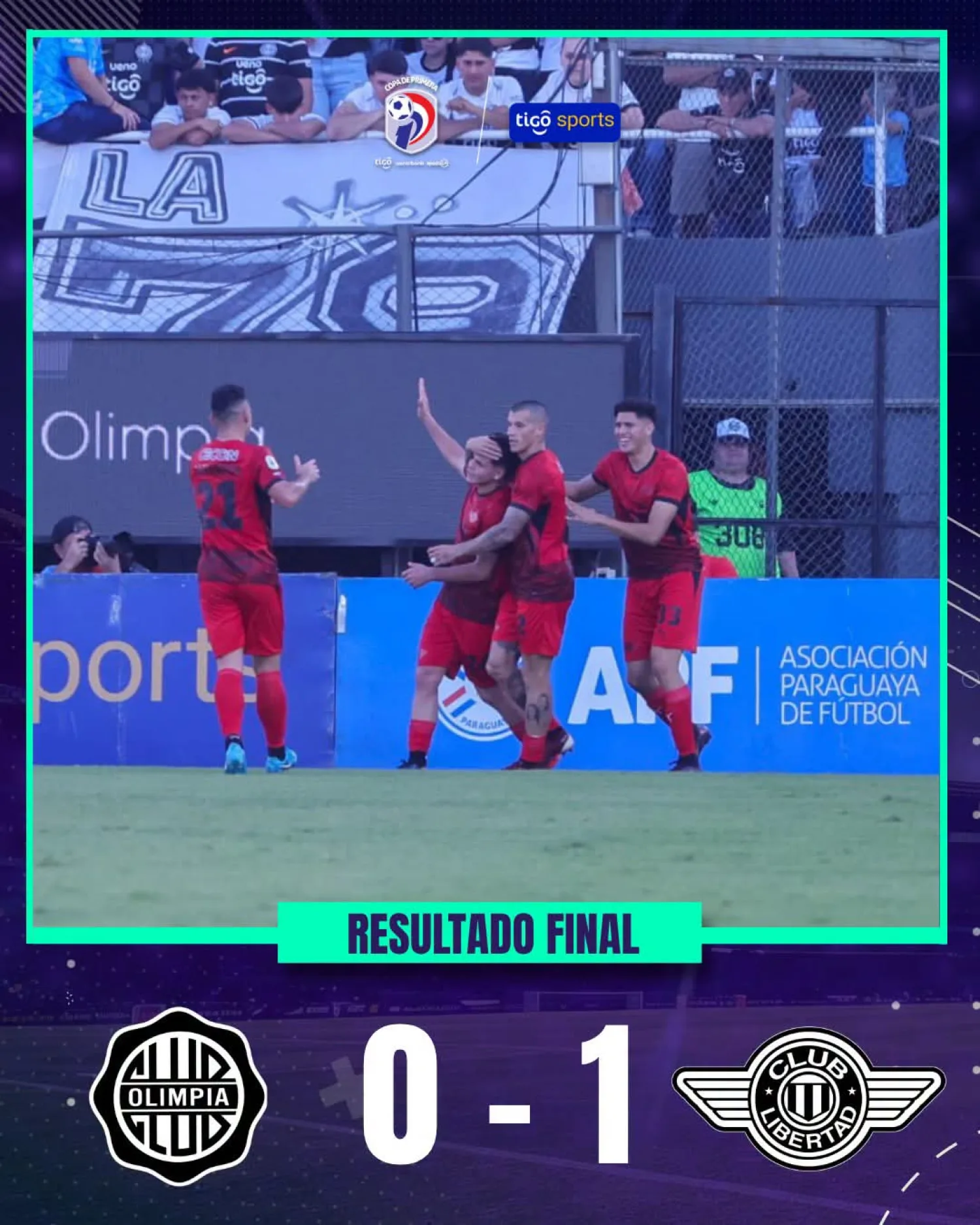 Olimpia tropieza en el clásico “Blanco y Negro”