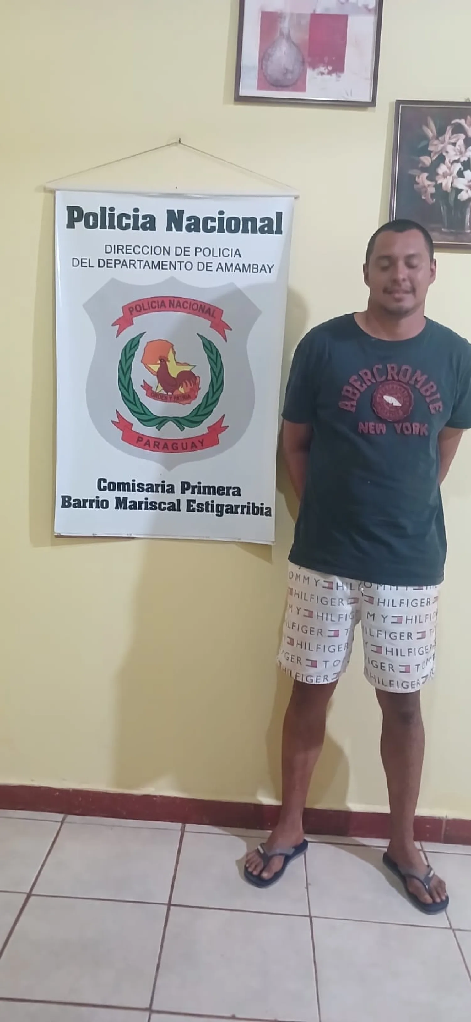 Joven de 25 años es aprehendido por presunta violencia familiar en Pedro Juan