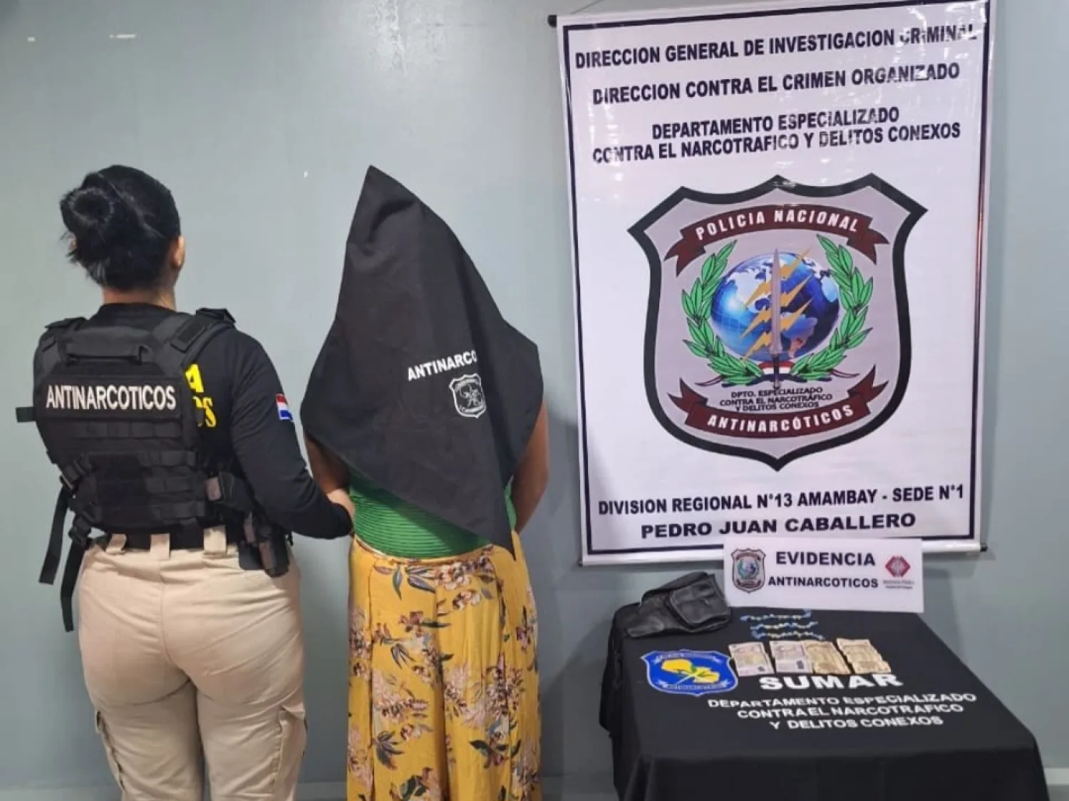 Allanamiento en Pedro Juan: detienen a mujer con 34 dosis de presunto crack