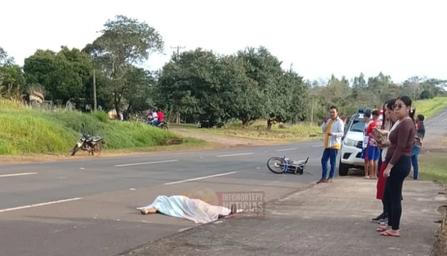 Motociclista indígena fallece en trágico accidente sobre la Ruta PY05 en Yby Yaú