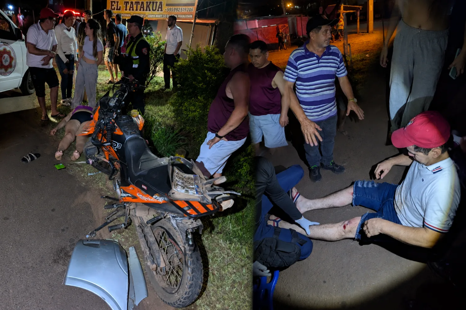 Automovilista embiste a motocicleta y huye sin auxiliar a las víctimas en Pedro Juan