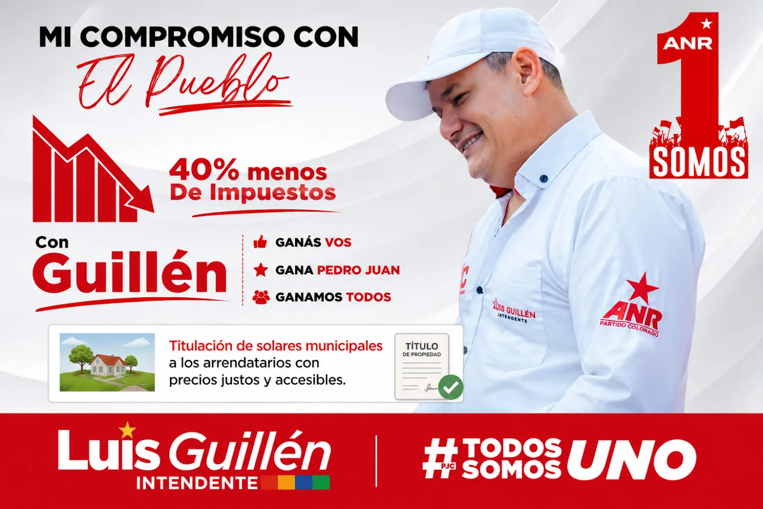 Luis Guillén propone reducir impuestos municipales y titular solares con precios accesibles