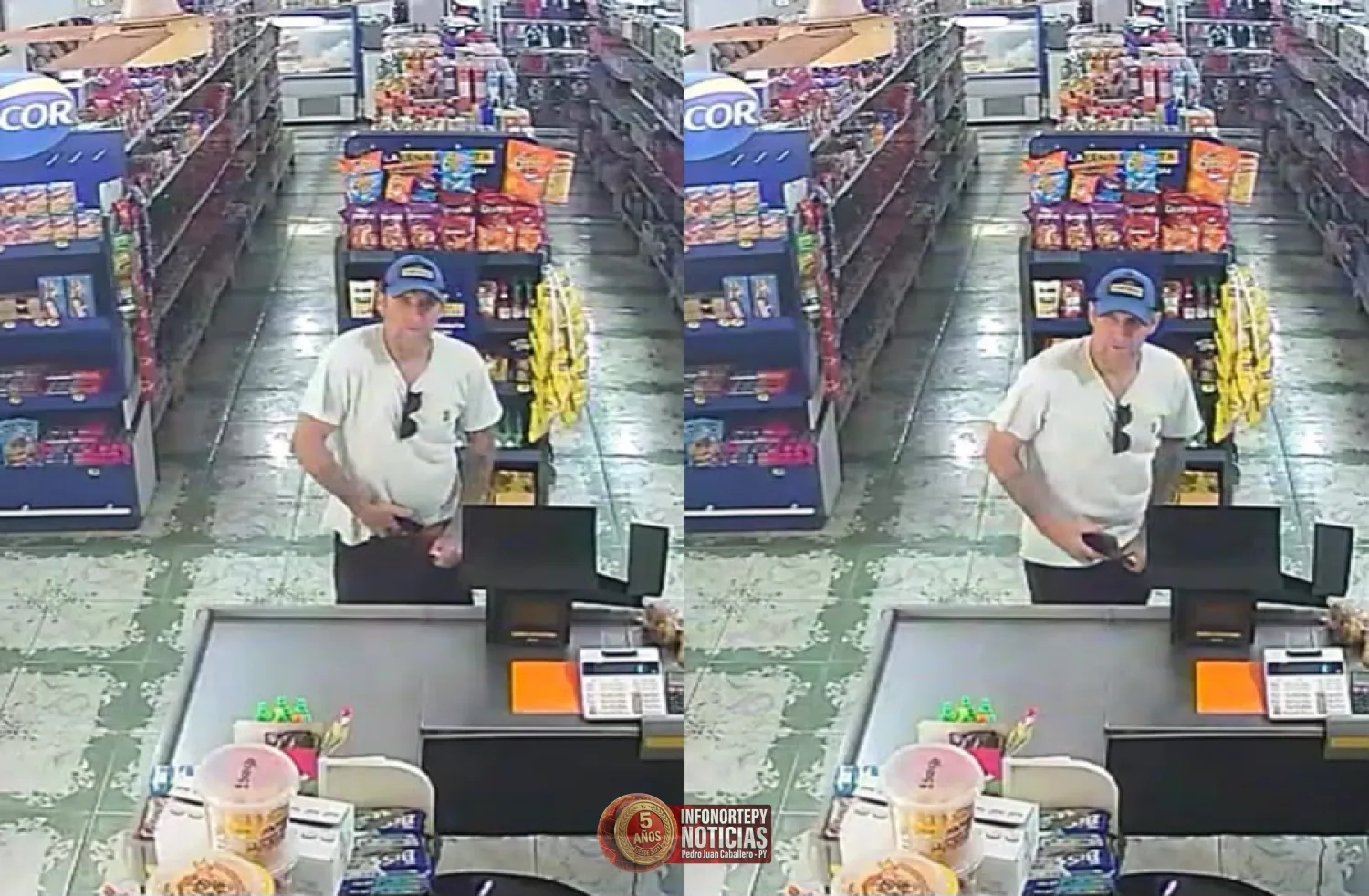 Hombre hurto un iPhone 16 Pro Max de un local comercial en Pedro Juan