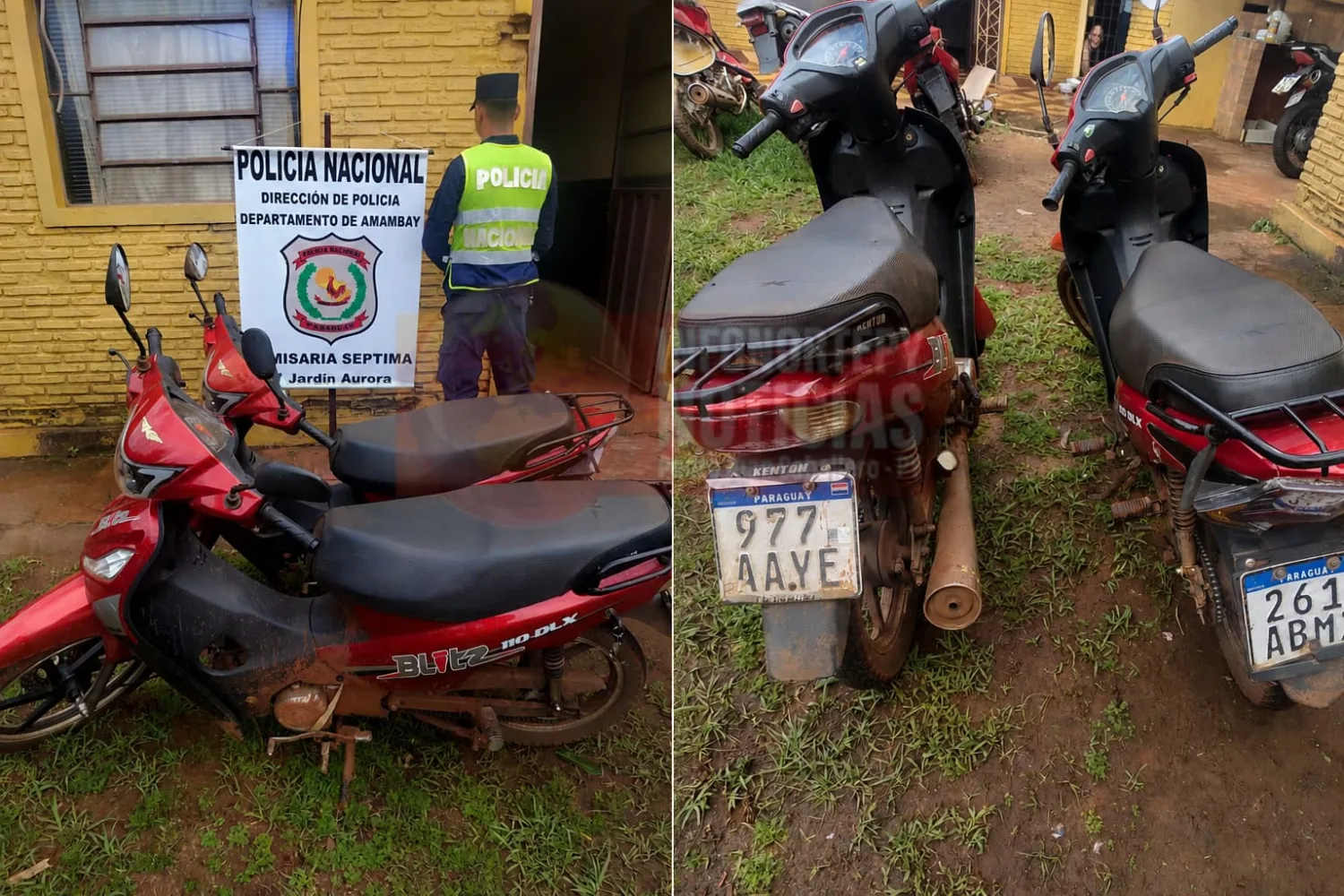 Recuperan en Pedro Juan  dos motocicletas robadas, una de ellas en Ponta Porã