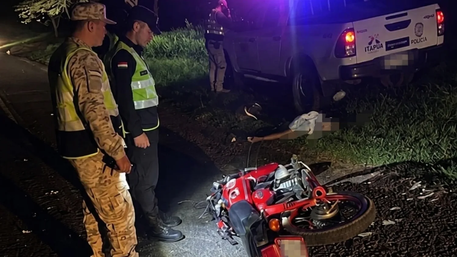 Choque entre dos motocicletas deja un fallecido y dos personas heridas en Yby Yaú