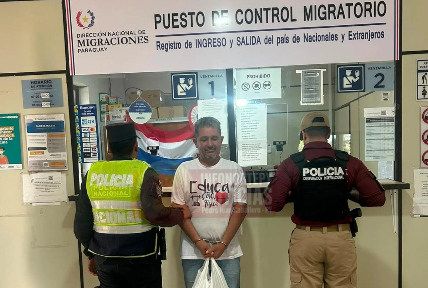 Expulsan a brasileño de Paraguay y lo entregan a la Policía Federal en Pedro Juan