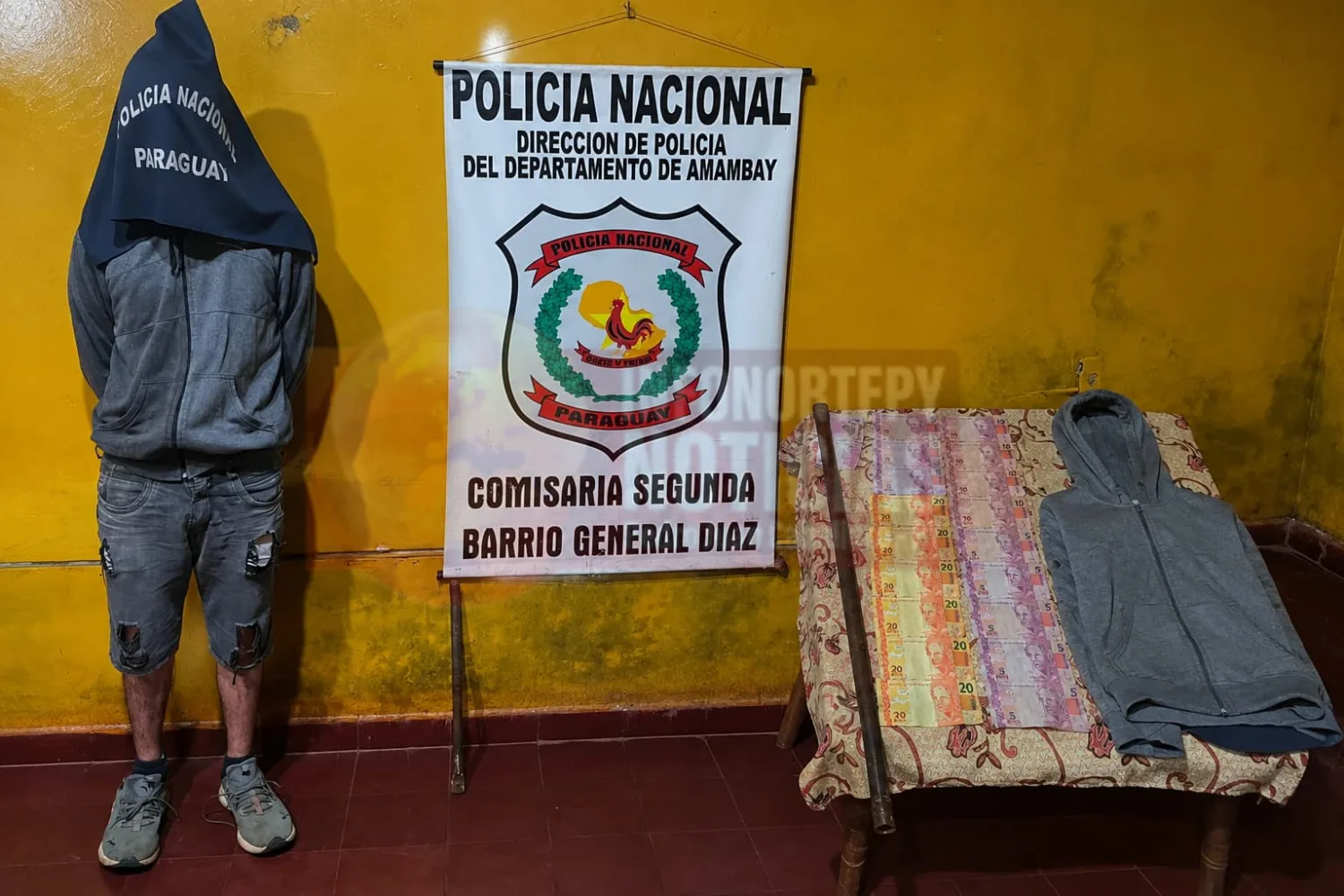 Aprehenden a sospechoso de robar G. 8 millones de una boutique en Pedro Juan