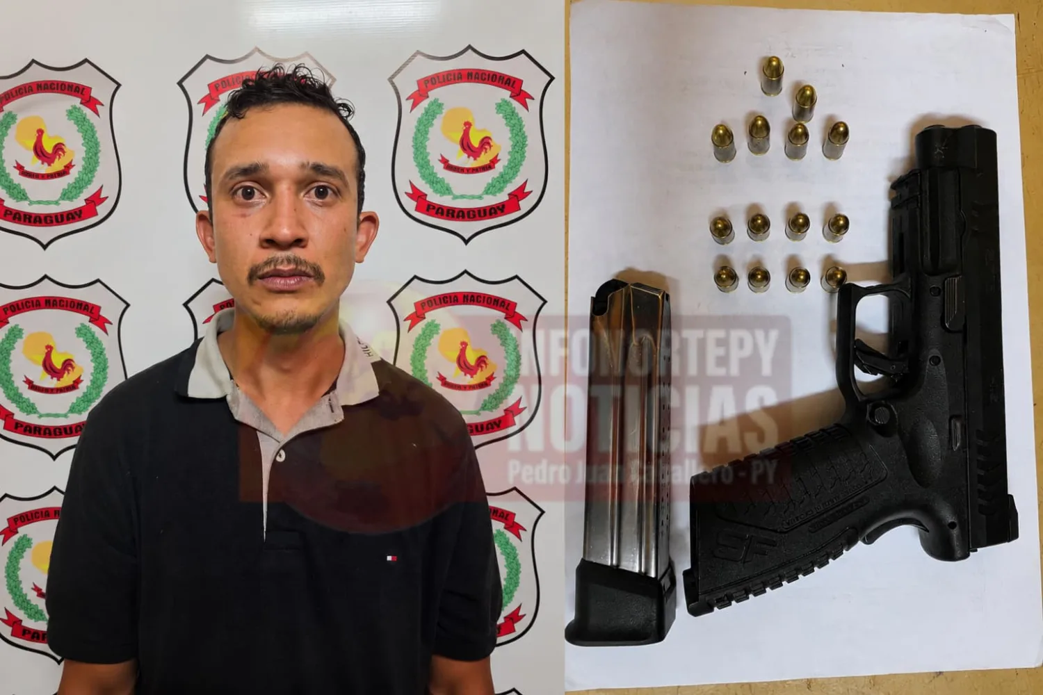 Brasileño buscado por tráfico internacional de drogas cae armado en Pedro Juan