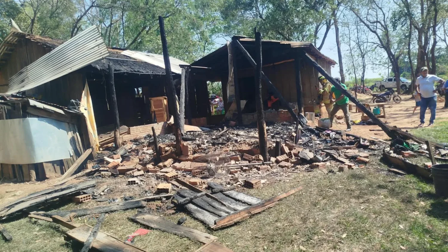 Incendio destruye parte de una vivienda y deja pérdidas materiales en Yby Yaú