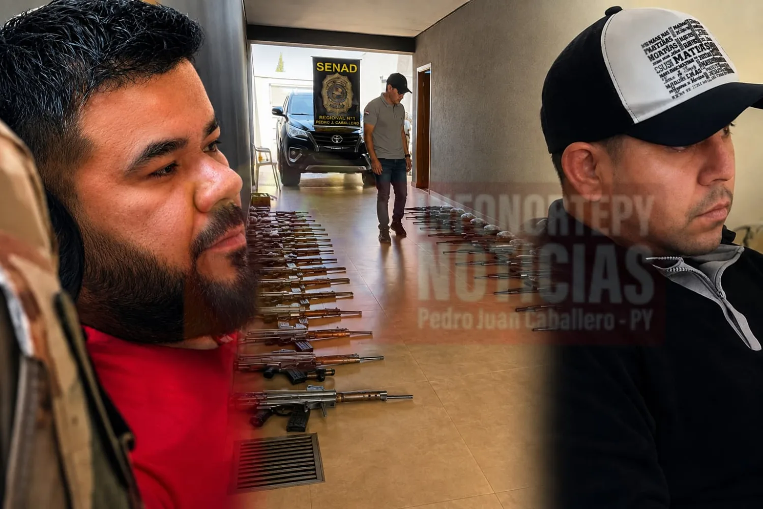 Detenidos en Pedro Juan fueron Imputados por drogas; caso de 30 fusiles pasa a Crimen Organizado