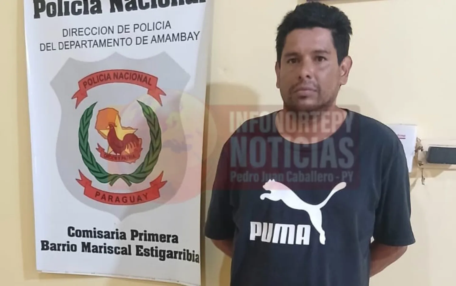Aprehenden a hombre denunciado por violencia familiar contra su madre en Pedro Juan