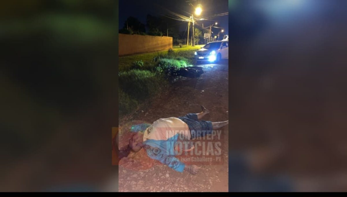 Motociclista muere tras presunta caída sobre la Ruta PY05 en Pedro Juan