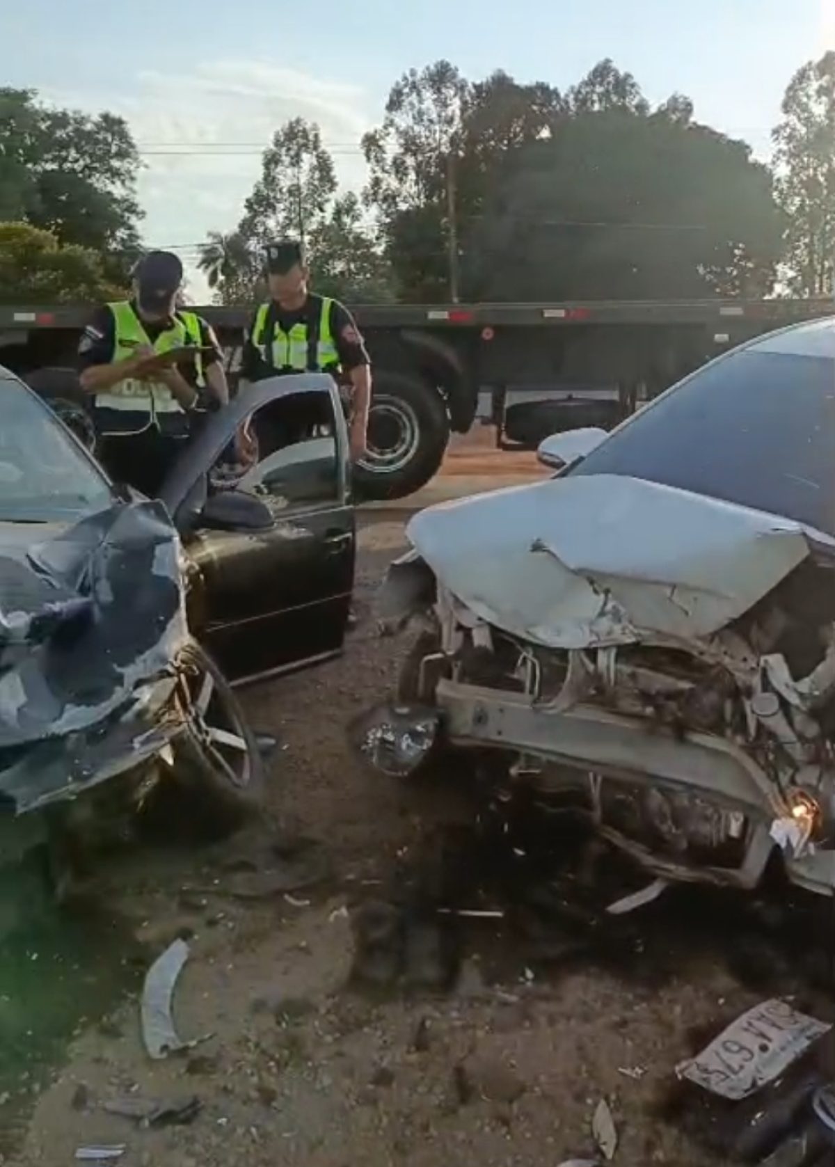 Accidente de tránsito deja dos heridos en Pedro Juan