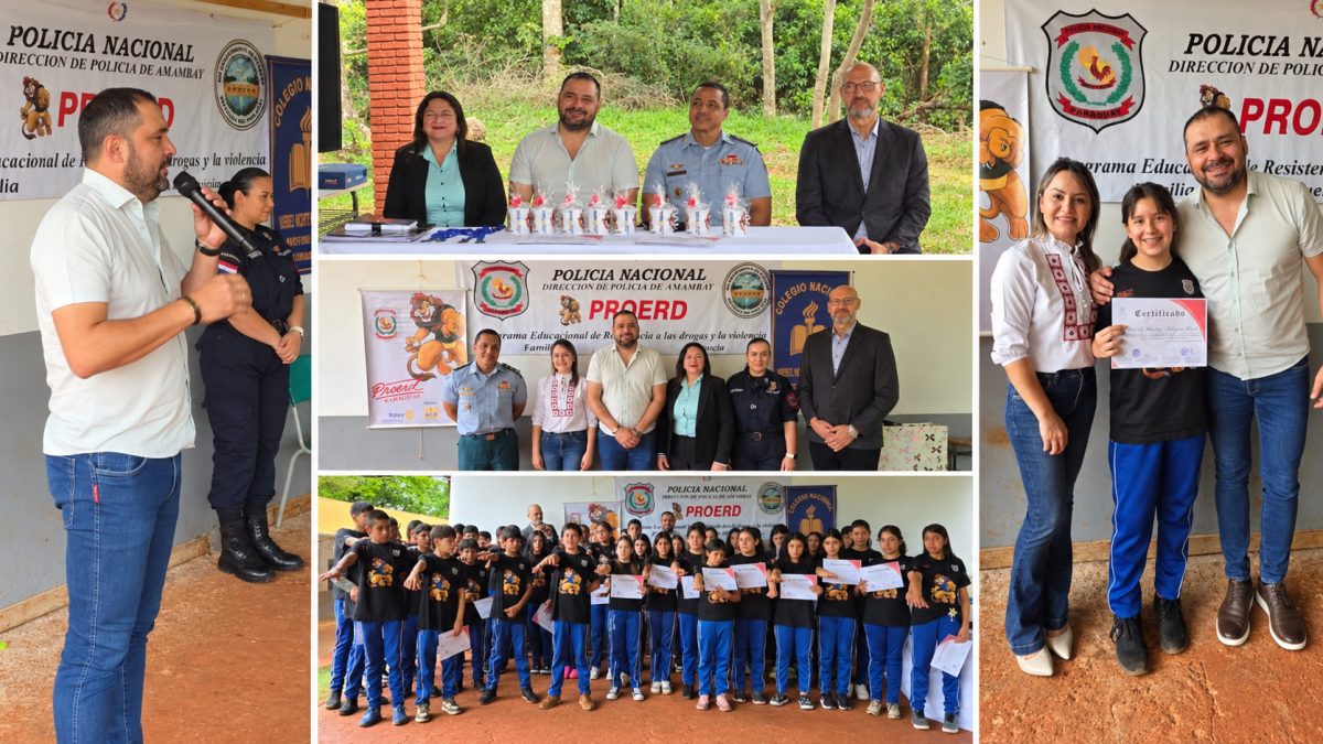 Clausuran el programa PROERD con alumnos del séptimo grado en Chirigüelo