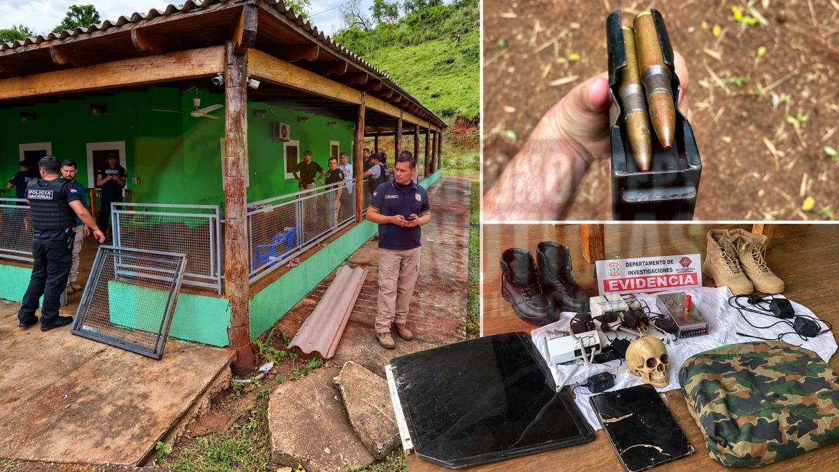 Allanan vivienda en zona  rural de Zanja Pytã e incautan cargadores de fusil, municiones y equipos electrónicos