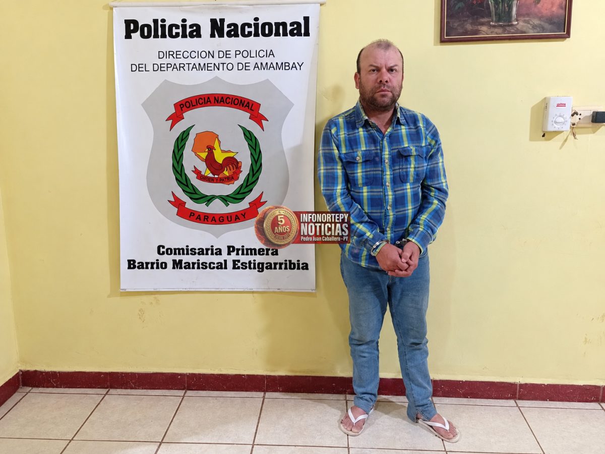 Aprehenden a hombre por presuntas amenazas contra su hermano y otro familiar en Pedro Juan