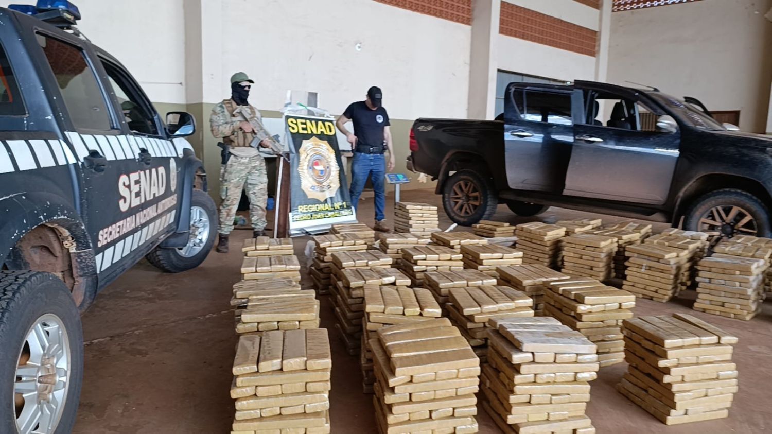 SENAD incauta más de 1,4 toneladas de marihuana en Pedro Juan