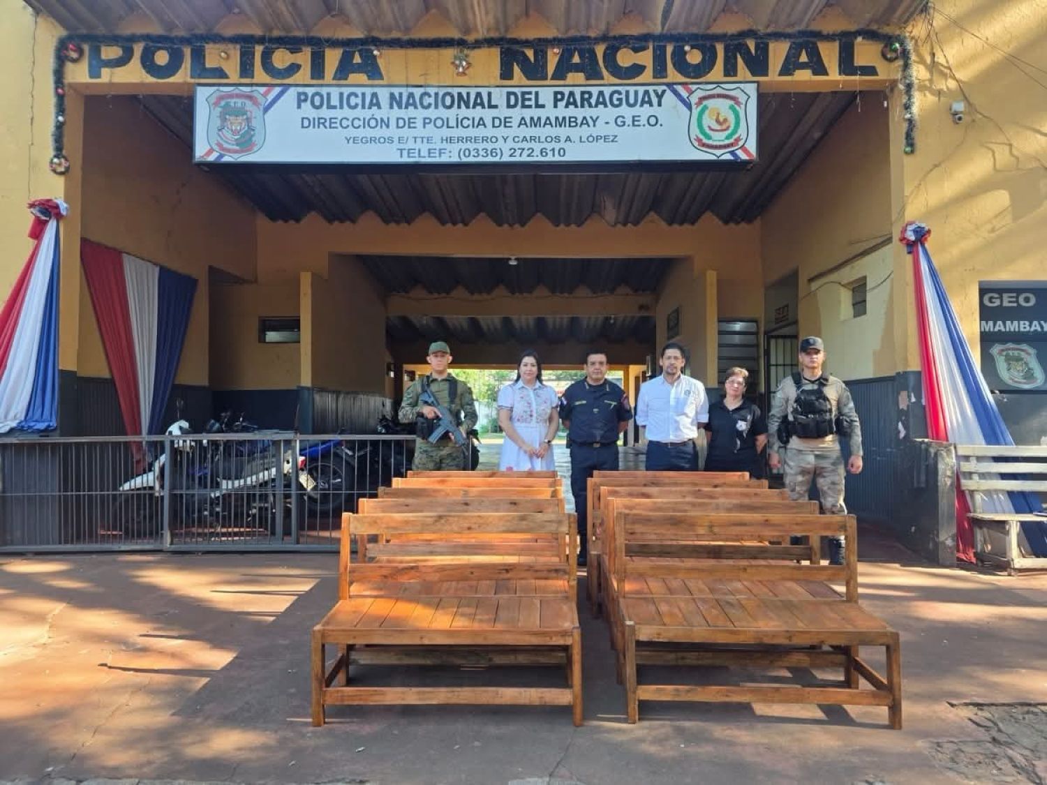 Internos de penitenciaría aportan mobiliario a la Policía en Pedro Juan