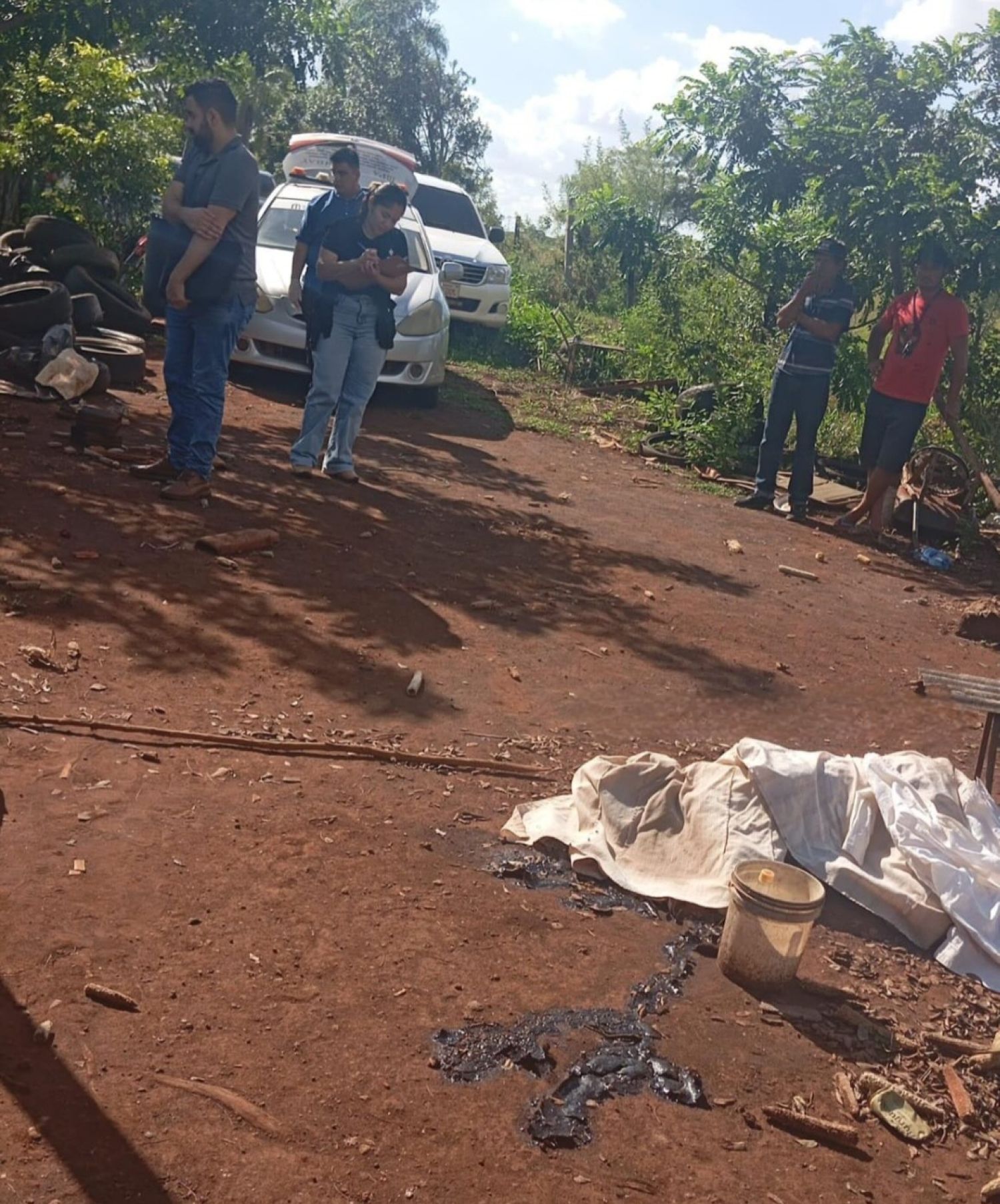 Hallazgo de cadáver en colonia República en el distrito de Pedro Juan