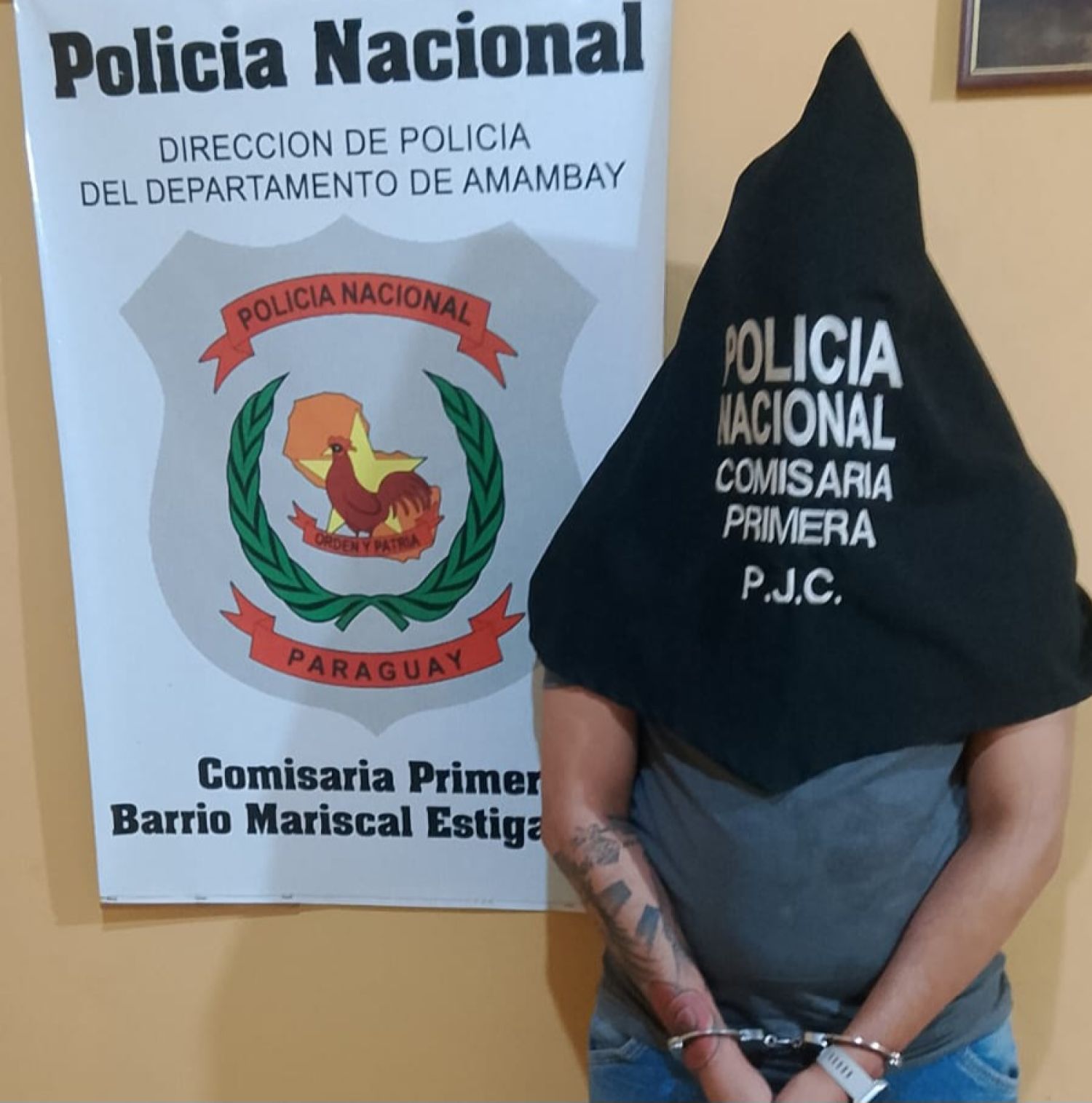 Brasileño borracho fue aprehendido por violencia familiar en Pedro Juan