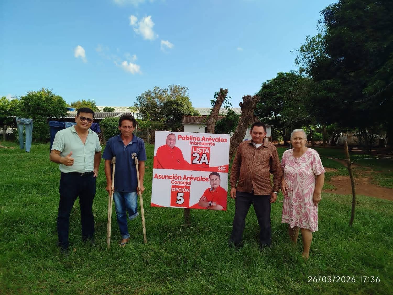 Asunción Arévalos recibe apoyo ciudadano en Zanja Pyta rumbo a la concejalía