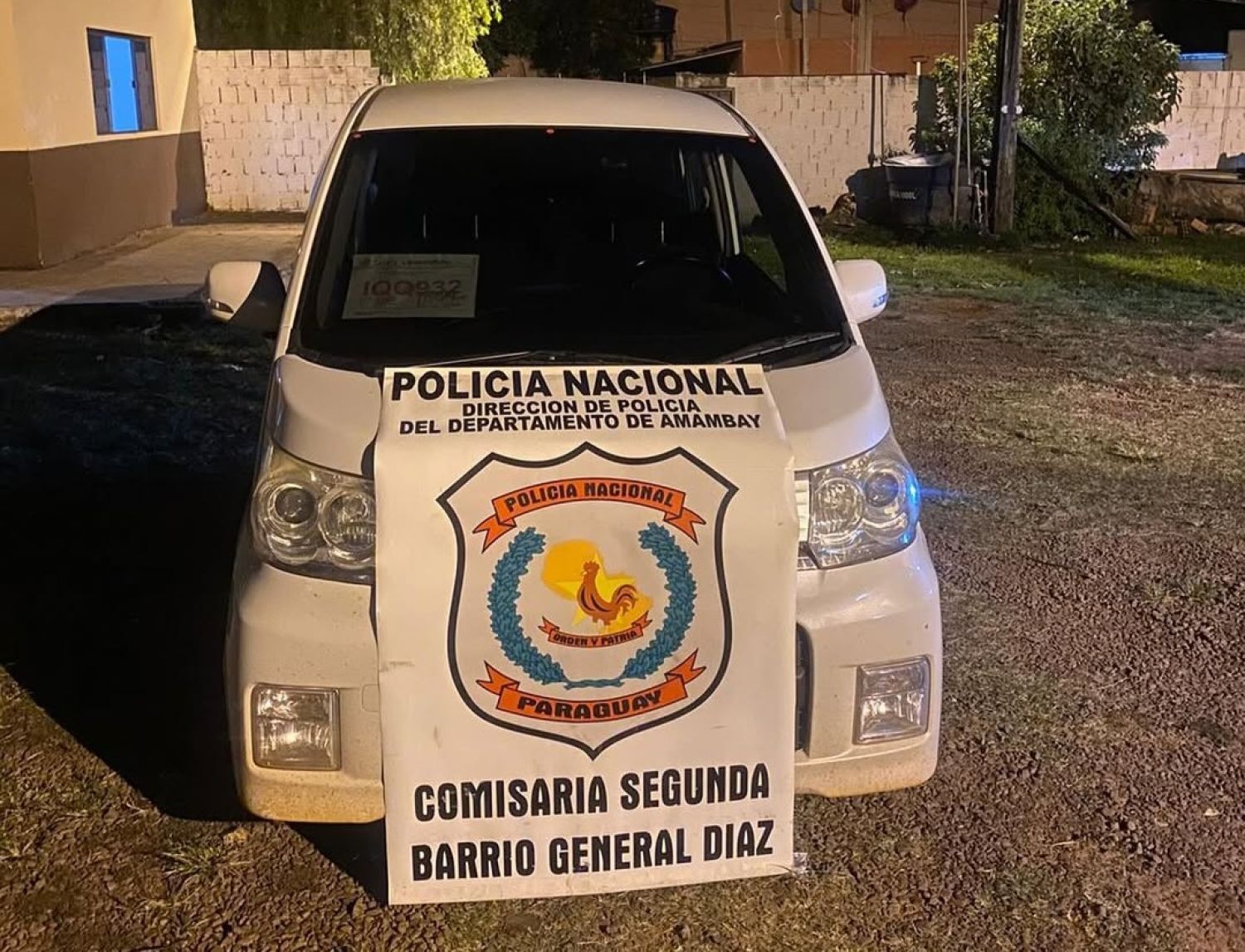 INCAUTAN VEHÍCULO TRAS RESISTENCIA A CONTROL POLICIAL EN PEDRO JUAN