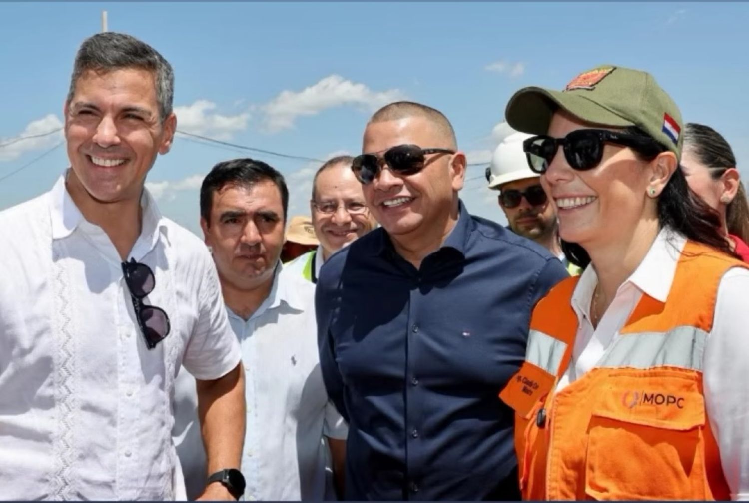 Intendente de Zanja Pytã recibió al presidente Santiago Peña en jornada histórica por avances de la Ruta PY17