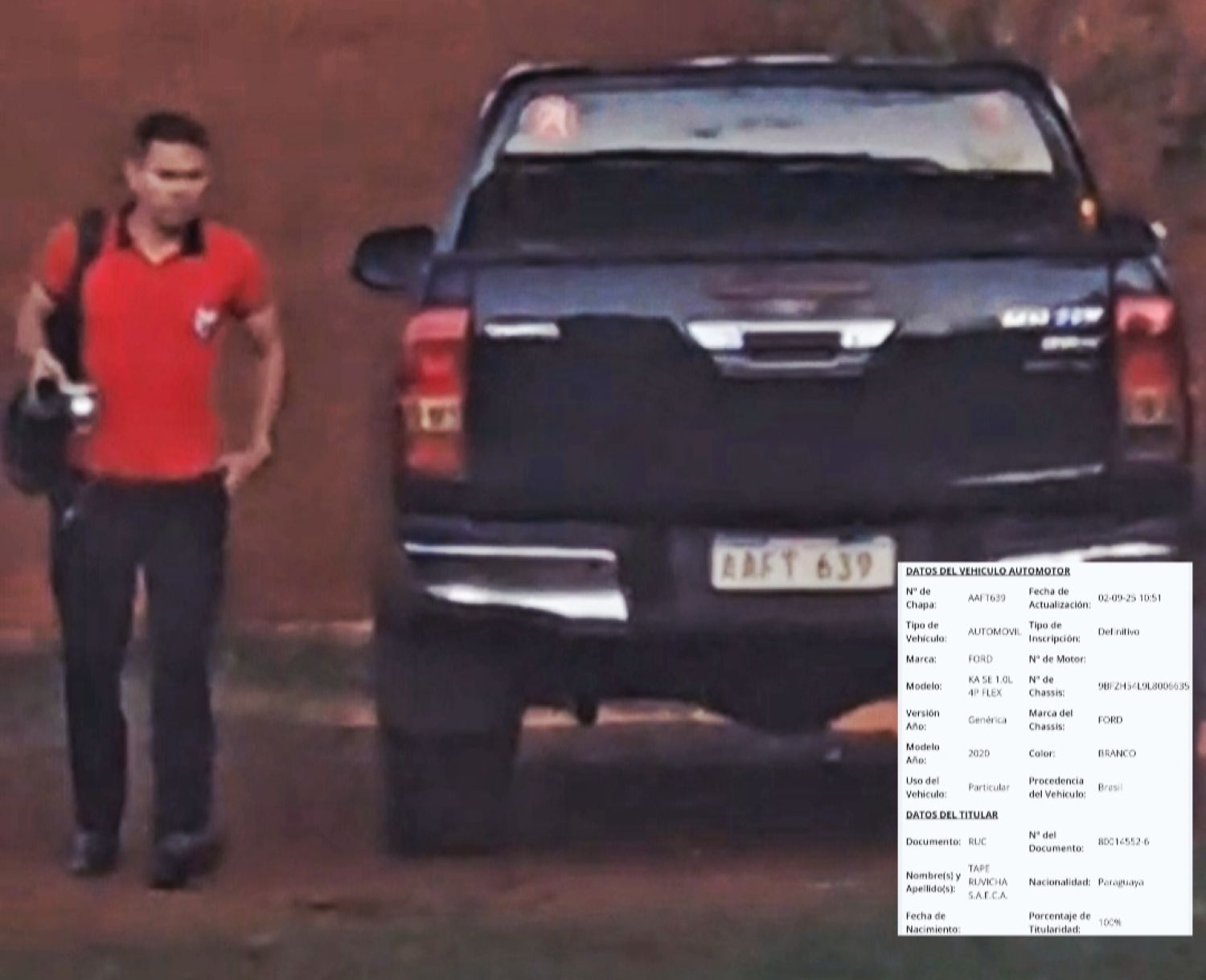 Fortuna Guazú: Denuncian a director de colegio y policía activo por presunta planillería y uso de camioneta con chapa clonada