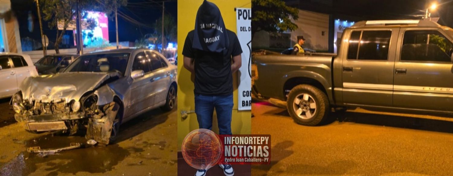 Alcotest positivo tras choque entre automóvil y camioneta en