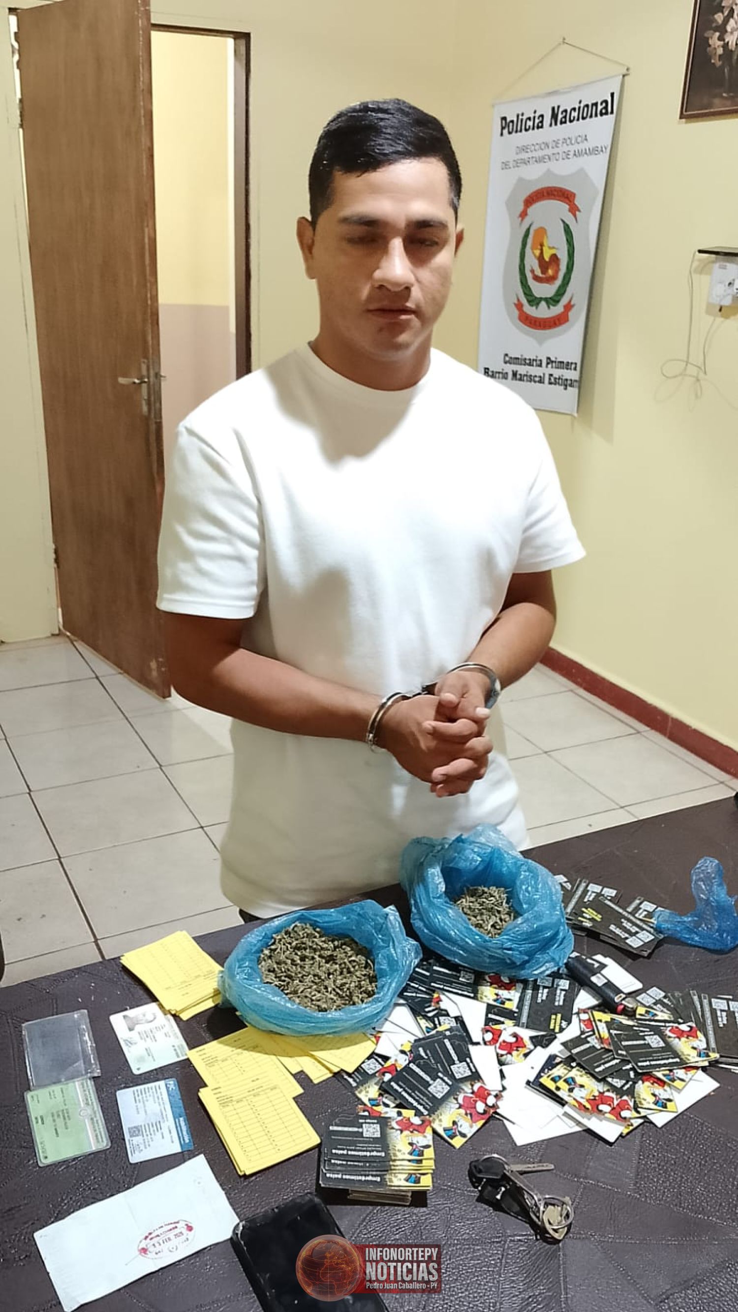 Detienen a ciudadano boliviano con marihuana en Pedro Juan